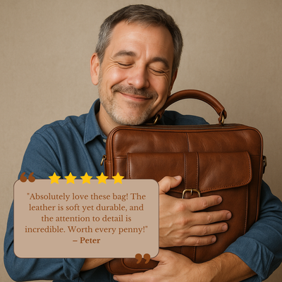 Robert - Compact Leather Crossbody Bag for Travel and Daily Use