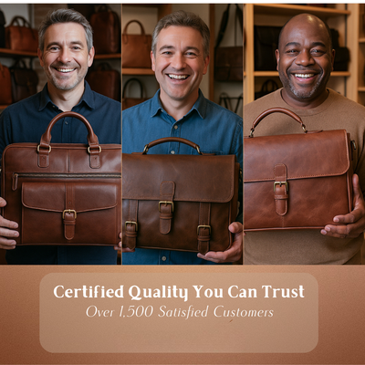 Zachary - Genuine Leather Shoulder Bag for Men