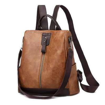 Maria | Elegant Leather Backpack with Ample Storage