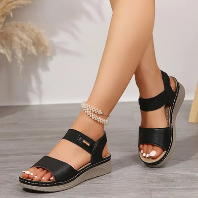 Paige - Comfort Cushioned Wedge Sandals