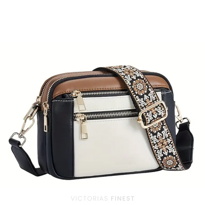 Pattern Strap Crossbody Bag