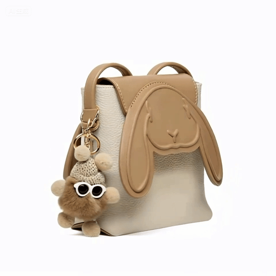 Rabbit - Inspired Women's Genuine Leather Mini Crossbody Phone Bag