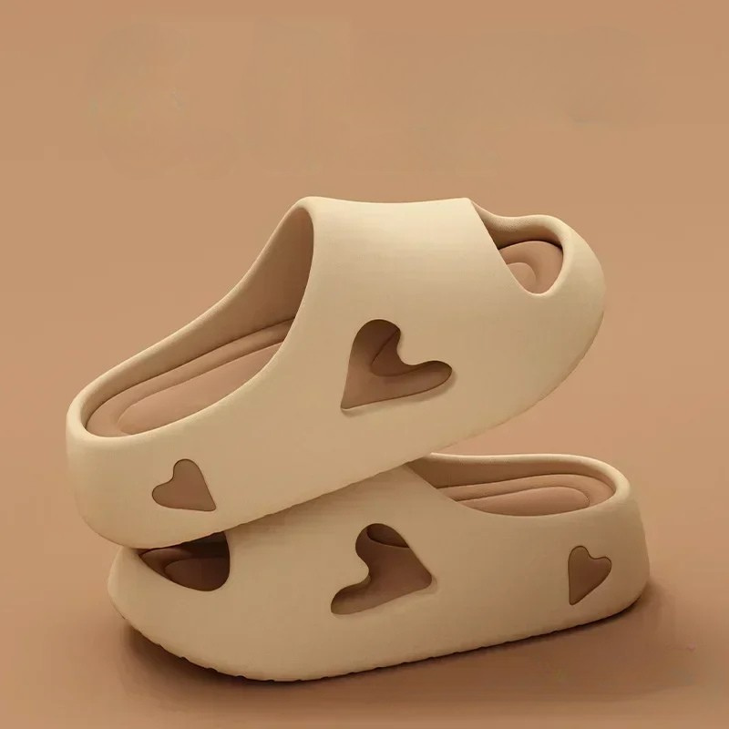 Sofia - Lightweight Heart Design Flip Flops