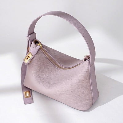 Women's Togo Leather Premium Crossbody Shoulder Dumpling Bag