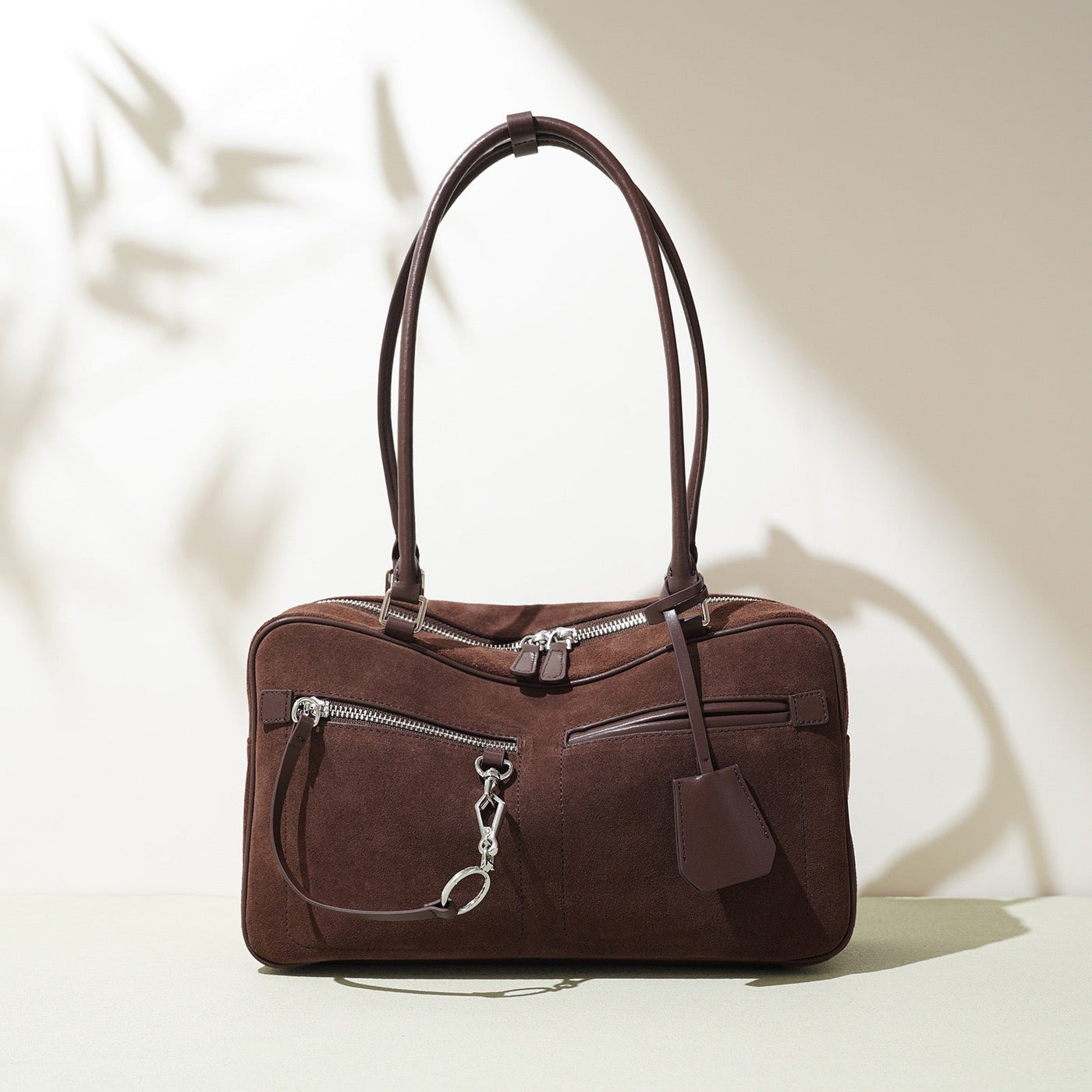 Women’s Matte Leather Pillow Shoulder Bag – Vintage Tote for Daily Commute