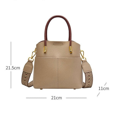 Elegant Women's Genuine Leather Ladies Crossbody Handbag