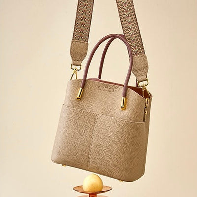 Elegant Women's Genuine Leather Ladies Crossbody Handbag