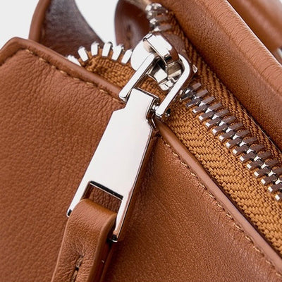 Women’s Genuine Leather Soft Tote Bag in Lazy Chic Style with Large Capacity