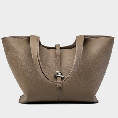 2025 New Women’s Genuine Leather Large Capacity Commuter Tote Bag