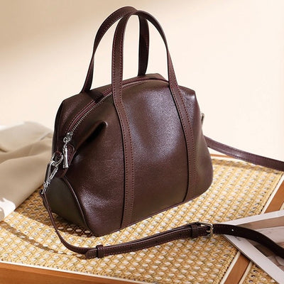 Women’s Genuine Leather Boston Pillow Bag