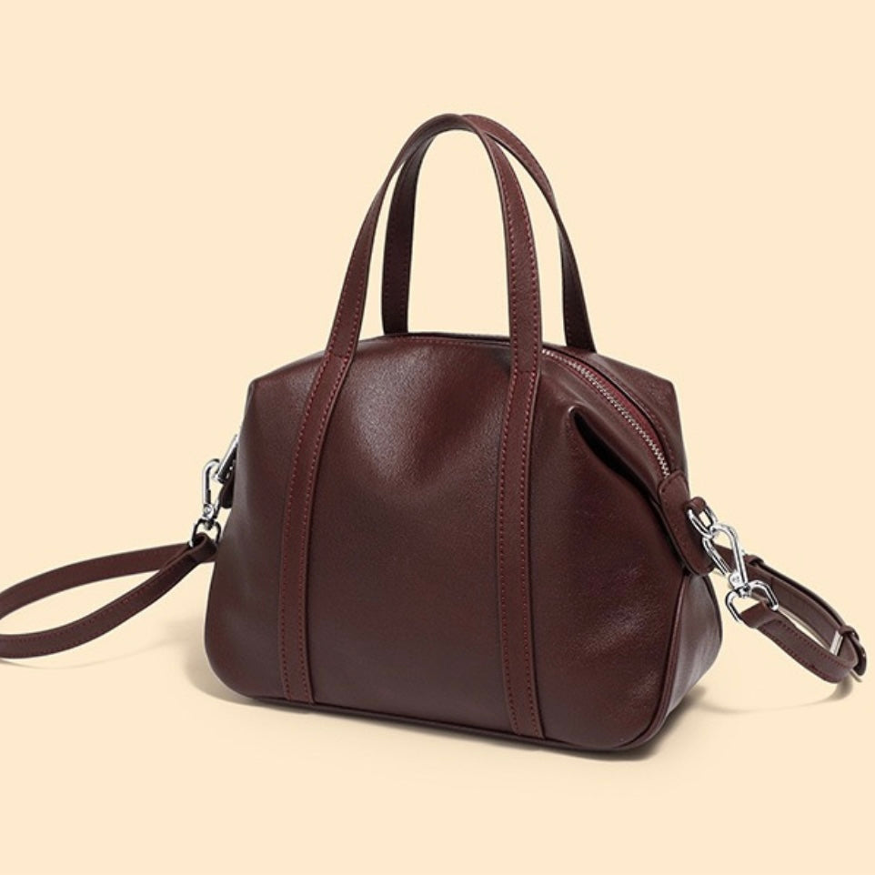 Women’s Genuine Leather Boston Pillow Bag