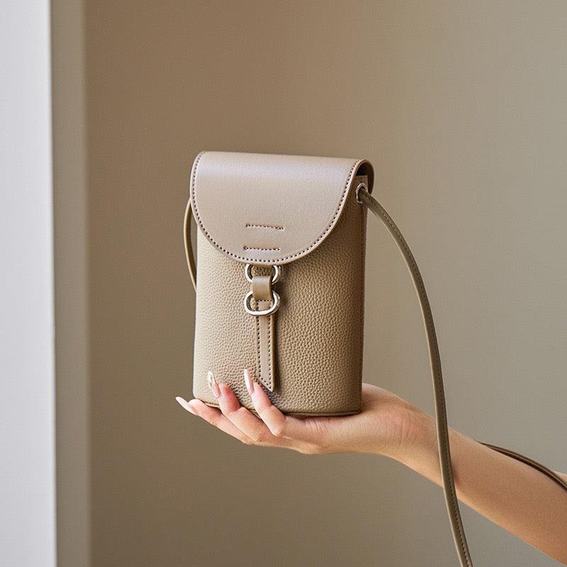 Genuine Leather Mini Crossbody Phone Bag