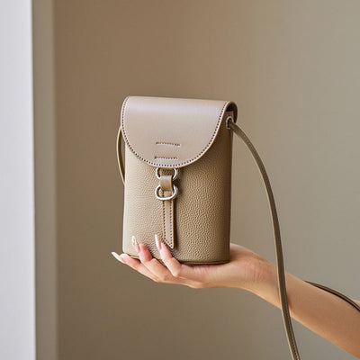 Luxury Women's Genuine Leather Mini Crossbody Phone Bag
