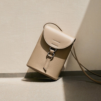 Luxury Women's Genuine Leather Mini Crossbody Phone Bag