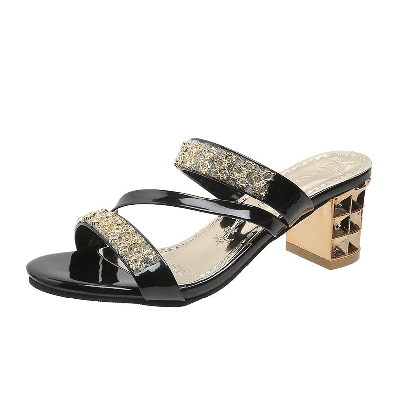 Phyllis Block Heel Sandals