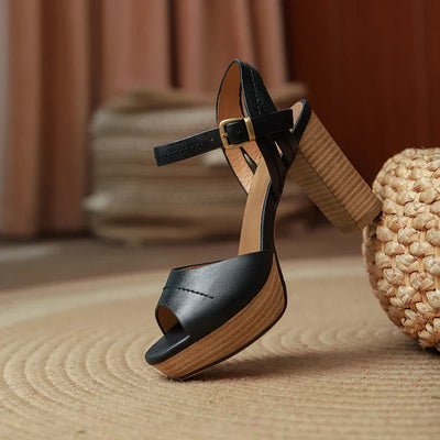 Elaina Leather Heels