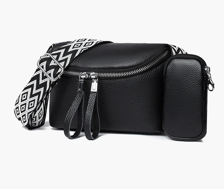 Nina | Refined Leather Shoulder Bag