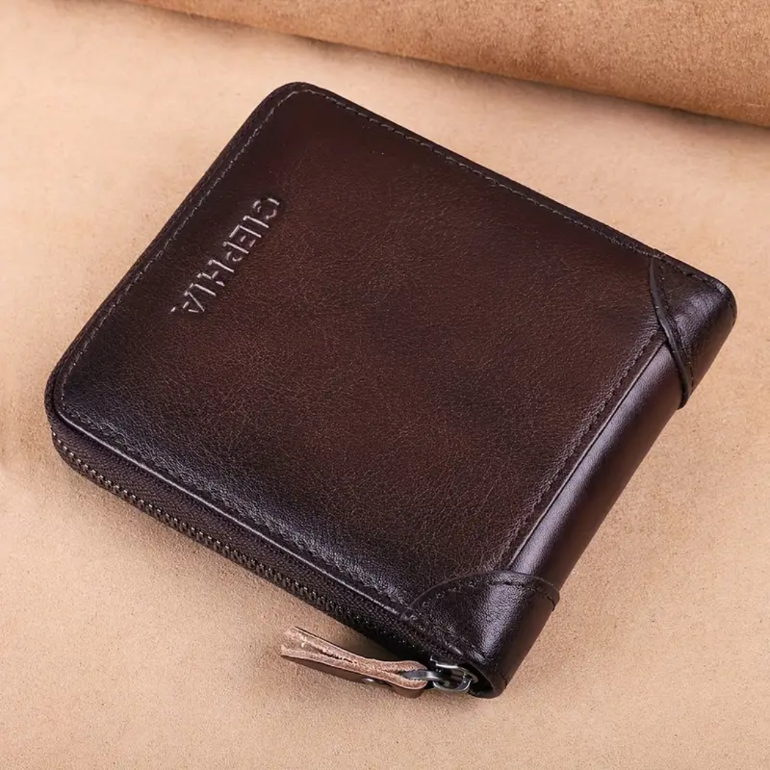 Jefrey | Vintage Bifold RFID Leather Wallet