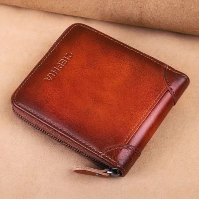 Jefrey | Vintage Bifold RFID Leather Wallet