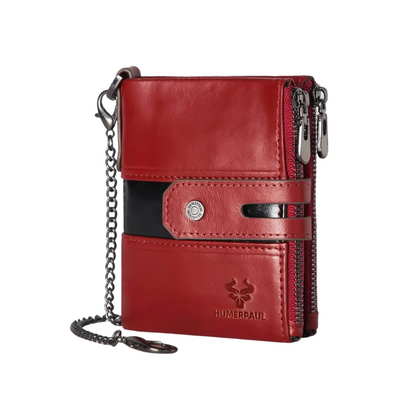 Roque | Leather Chain Strap with Multiple Compartments | Wallet
