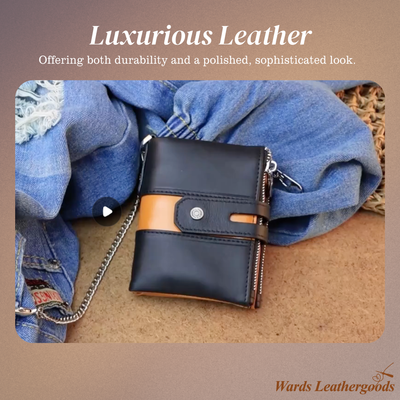 Roque | Leather Chain Strap with Multiple Compartments | Wallet