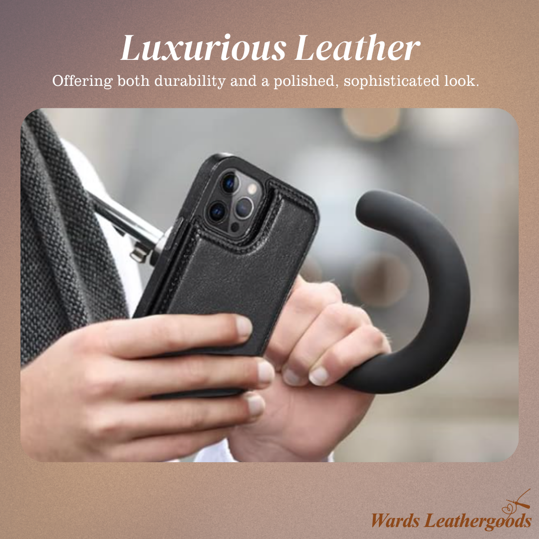 Preston | Magnetic Wallet Flip Phone Case for iPhone