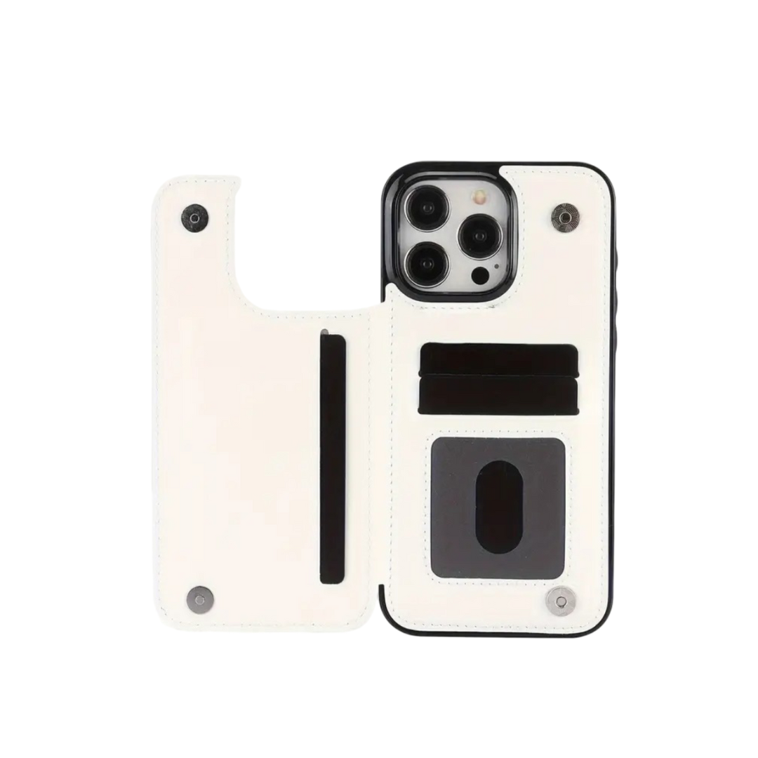 Preston | Magnetic Wallet Flip Phone Case for iPhone