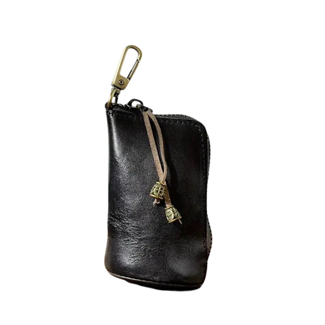 Steve | Leather Zippered Key Holder Wallet