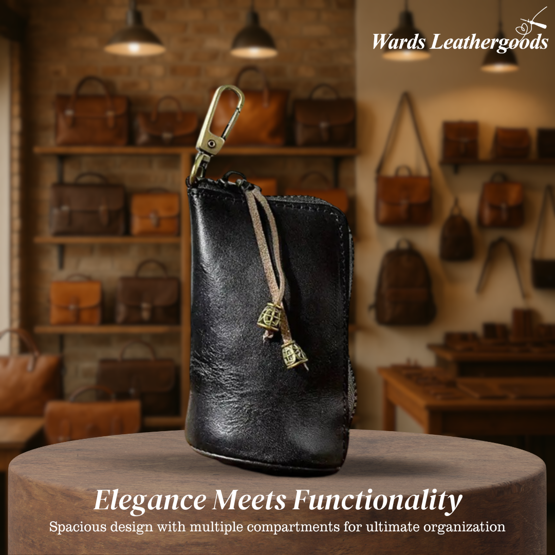 Steve | Leather Zippered Key Holder Wallet