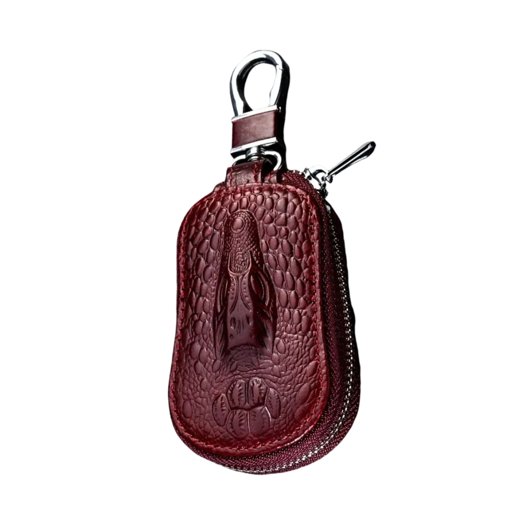 Bruno | Crocodile Embossed Leather Key Case