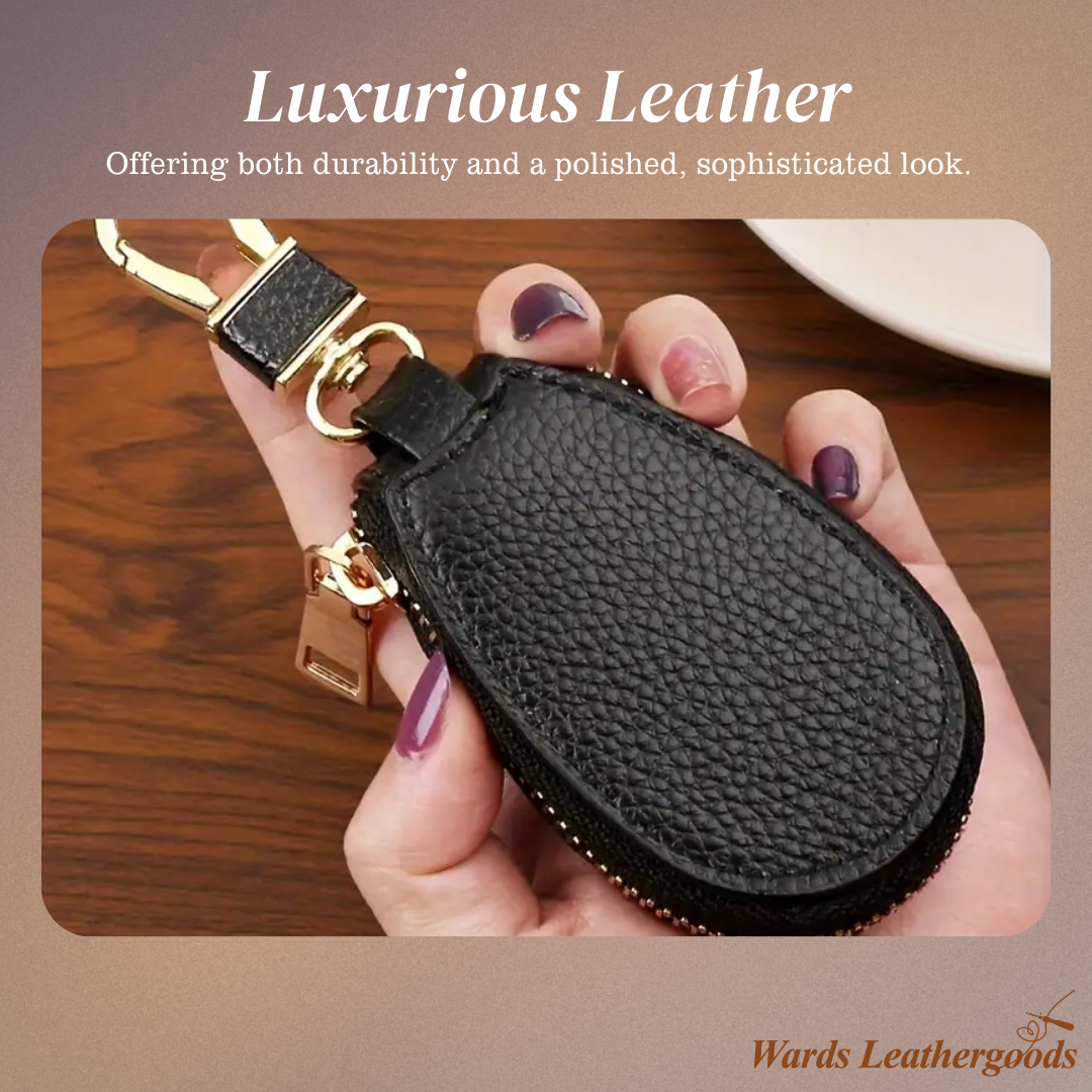 Rufus | Pebble Grain Leather Key Case Holder