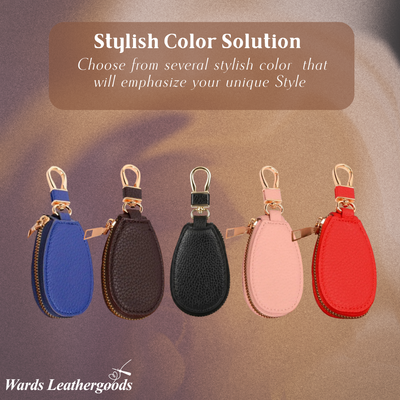 Rufus | Pebble Grain Leather Key Case Holder