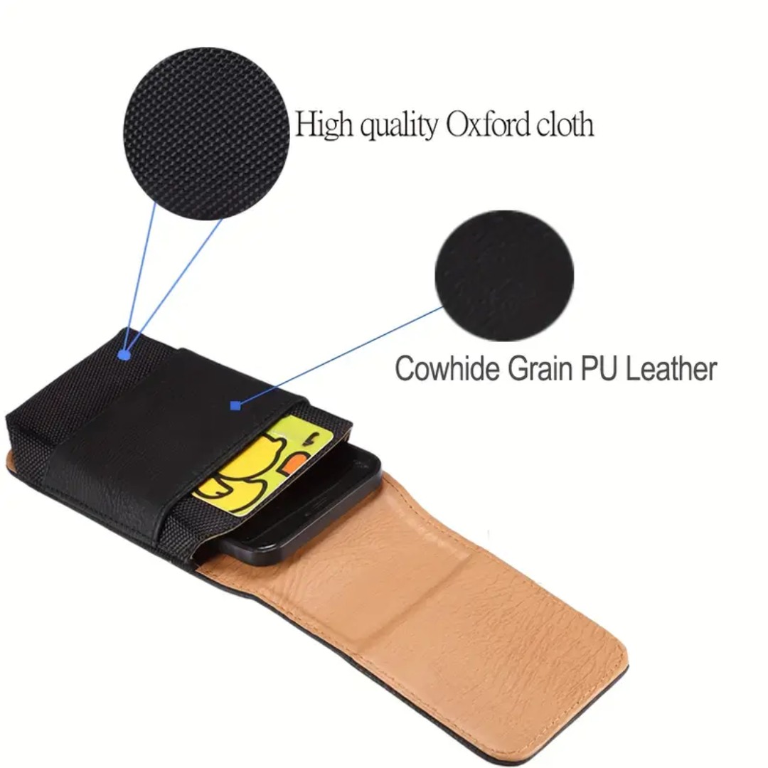 Dimitri | Magnetic Phone Belt Leather Pouch Case