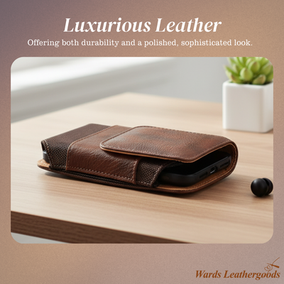 Dimitri | Magnetic Phone Belt Leather Pouch Case