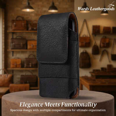 Dimitri | Magnetic Phone Belt Leather Pouch Case