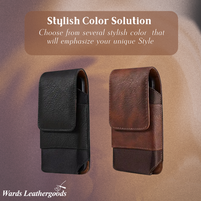 Dimitri | Magnetic Phone Belt Leather Pouch Case