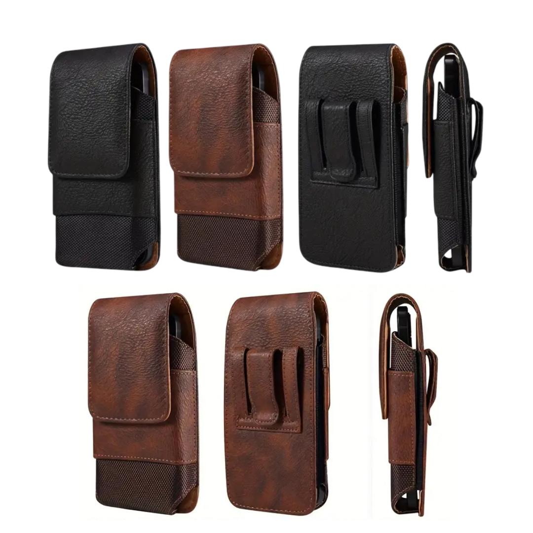 Dimitri | Magnetic Phone Belt Leather Pouch Case