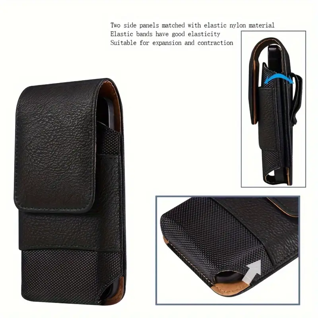 Dimitri | Magnetic Phone Belt Leather Pouch Case