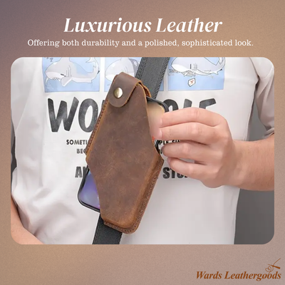 Oswin | Vertical Leather Phone Holster