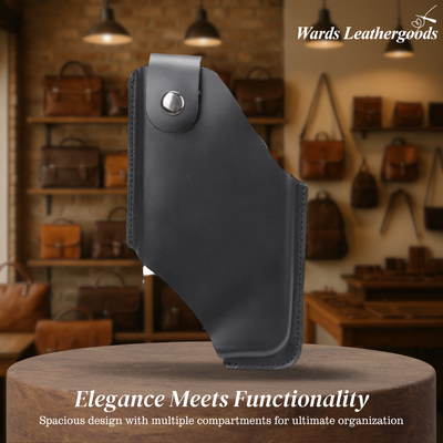 Oswin | Vertical Leather Phone Holster