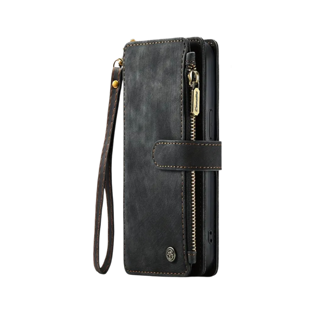 Clement | IPhone Case Leather Wallet with Wrist Strap