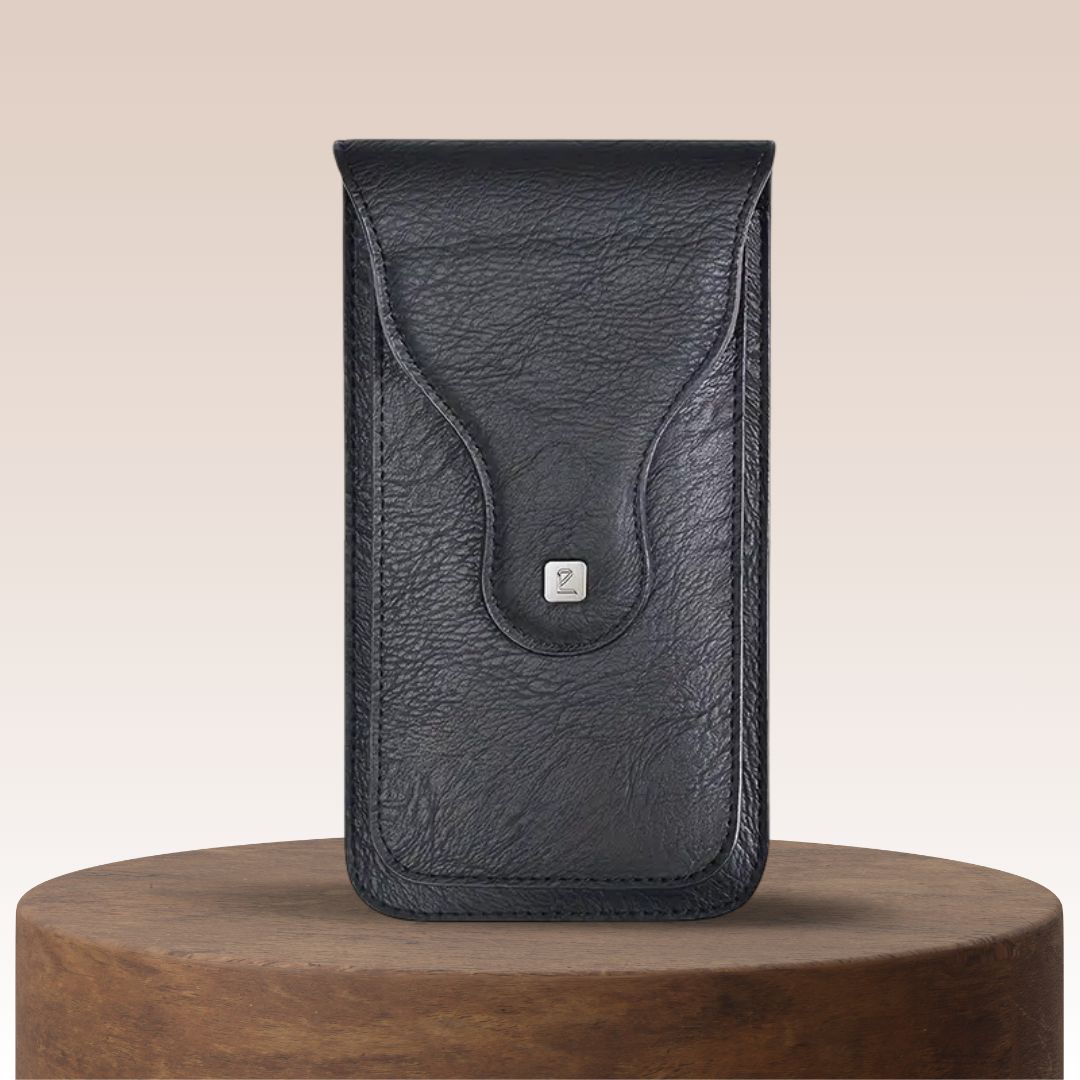 Xavier | Carabiner Clip Leather Phone Holster