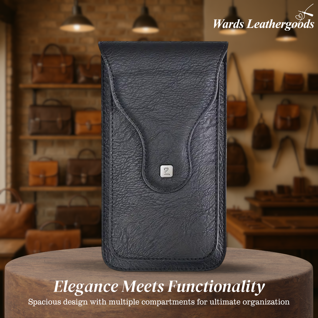 Xavier | Carabiner Clip Leather Phone Holster