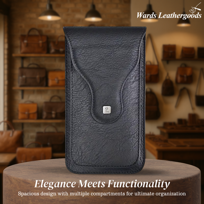 Xavier | Carabiner Clip Leather Phone Holster