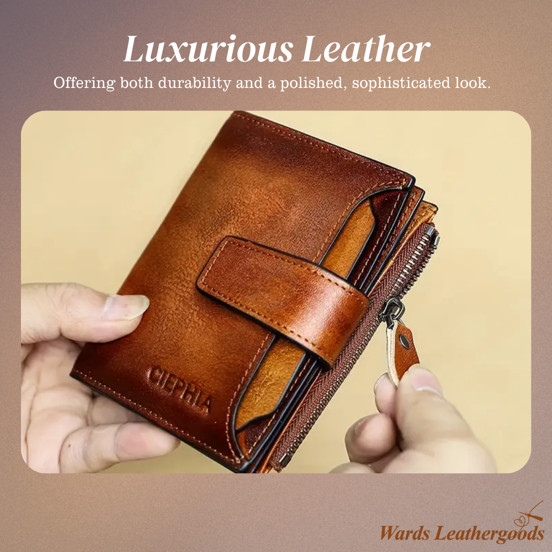 Callum | Vintage Leather RFID Duo-fold Wallet