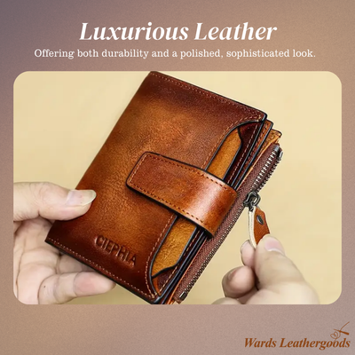 Callum | Vintage Leather RFID Duo-fold Wallet