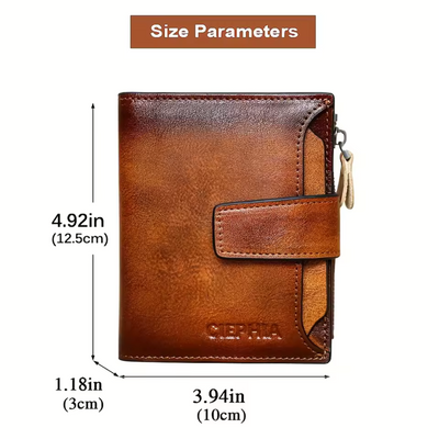 Callum | Vintage Leather RFID Duo-fold Wallet