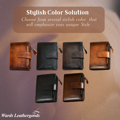 Callum | Vintage Leather RFID Duo-fold Wallet