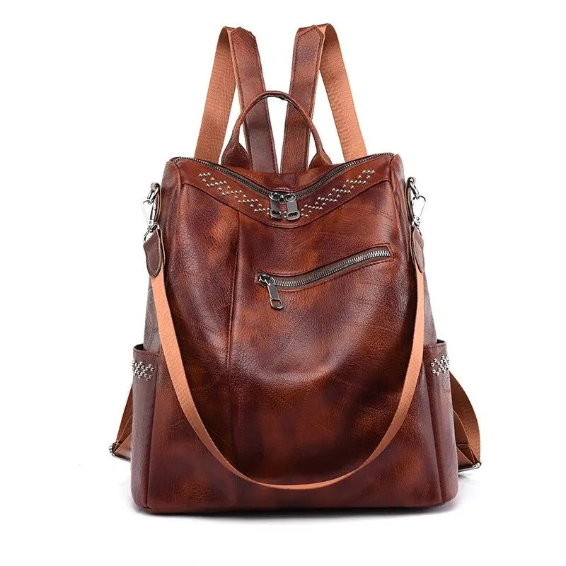 Ruby | Chic Leather Backpack