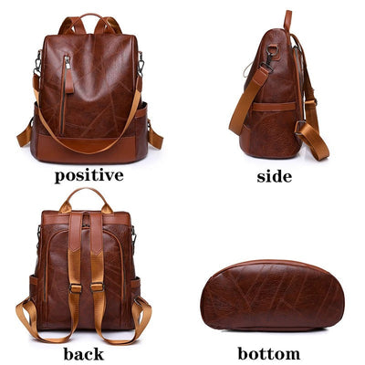 Martina | Chic Leather Backpack for Every Occasion